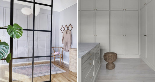 Idéer og inspiration til indretningen af walk-in-closet