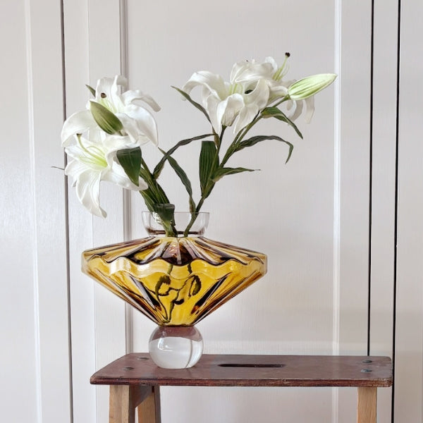 Ballerina Vase in Amber