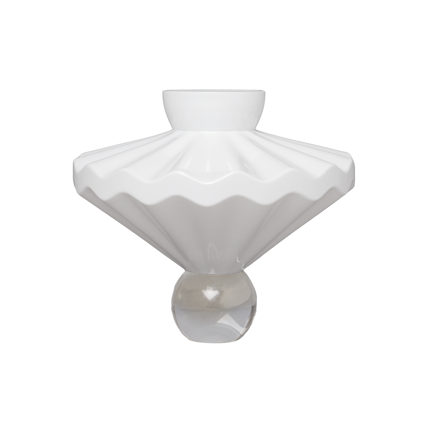 Ballerina Vase in Milky