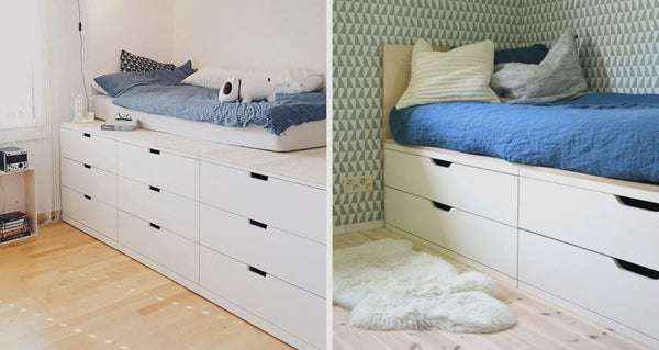 IKEA Hack: Sådan får du opbevaringsplads under sengen