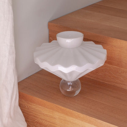 Ballerina Vase in Milky