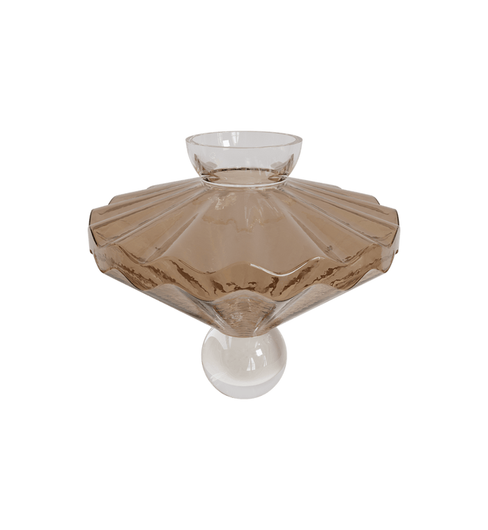 Stori Glas Vase Ballerina, Coffee