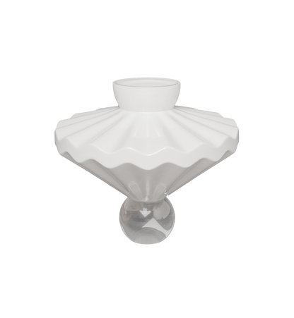 Ballerina Vase in Milky