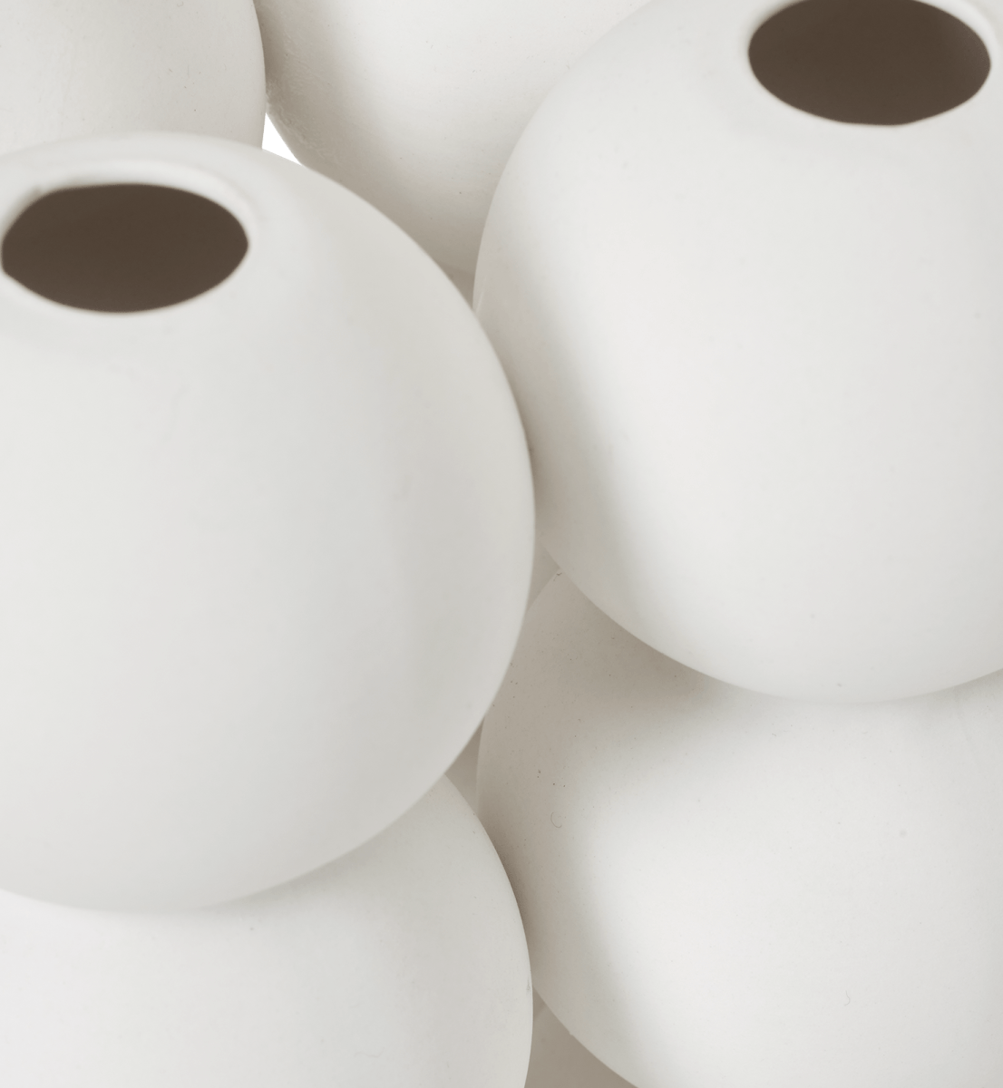 Stori Vase / Skulptur, Ball Large, Hvid