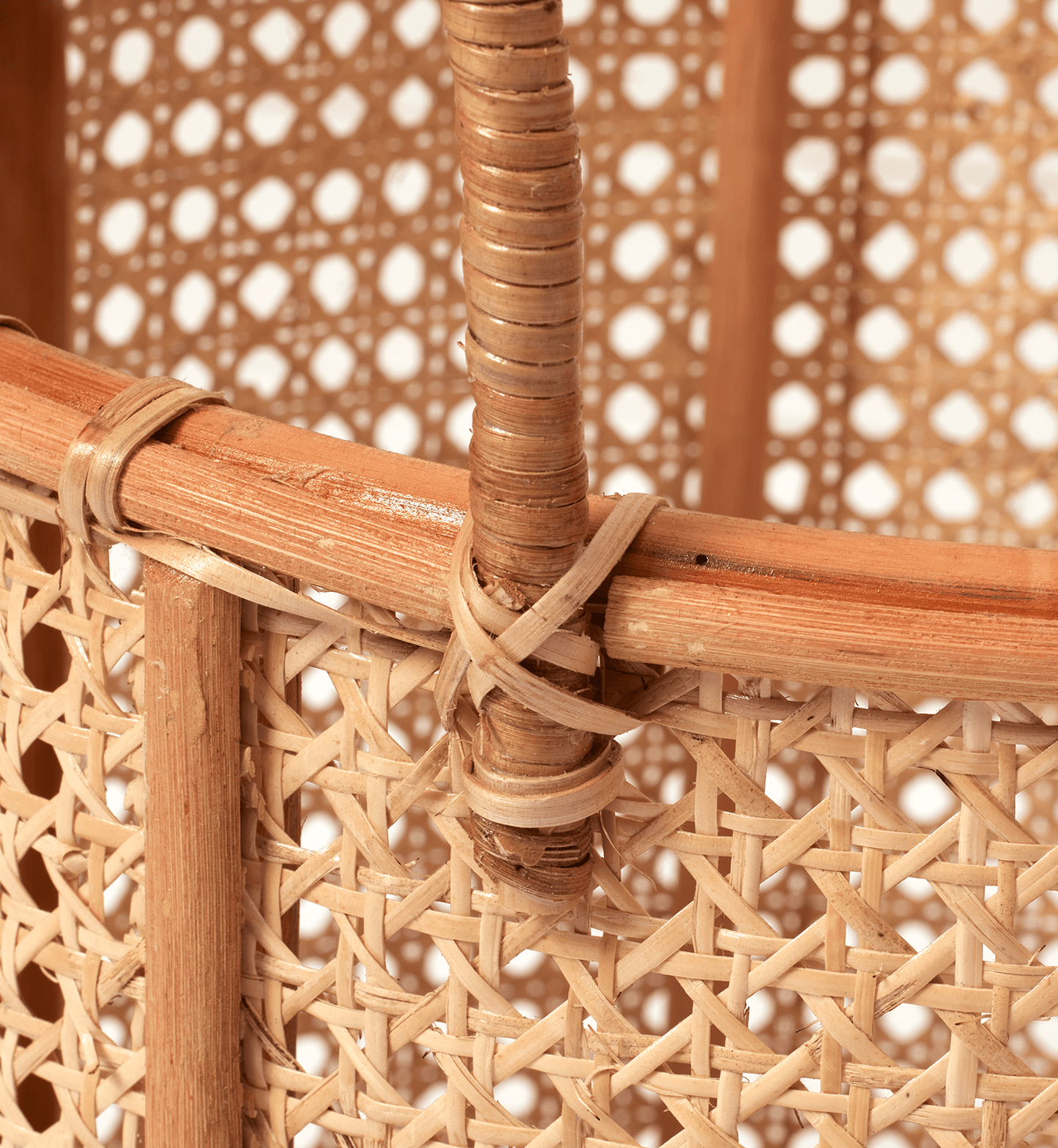 Wick Rattan Baskets, Set of 3